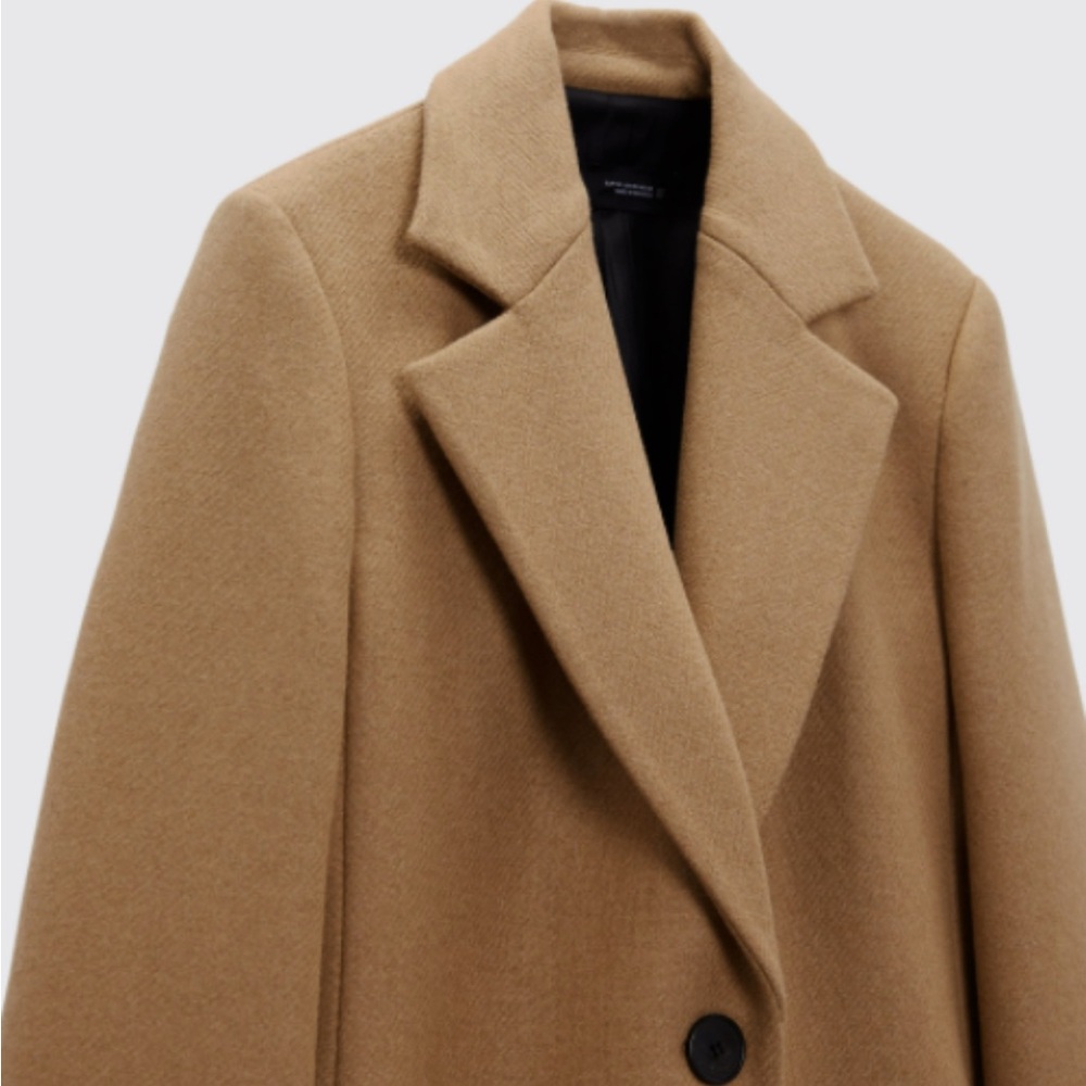 Zara wool blend camel trench coat, GUC, XS - Picture 2 of 6